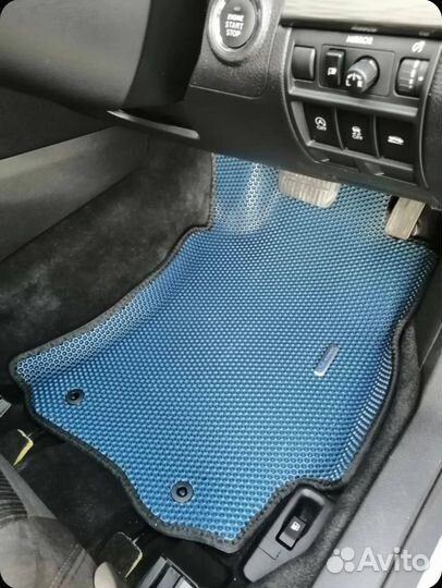 Коврики EVA 3Д на Легаси V черный+черный