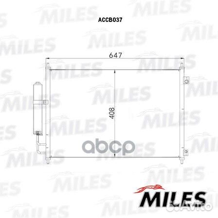 Радиатор кондиционера miles nissan X-trail 2.0