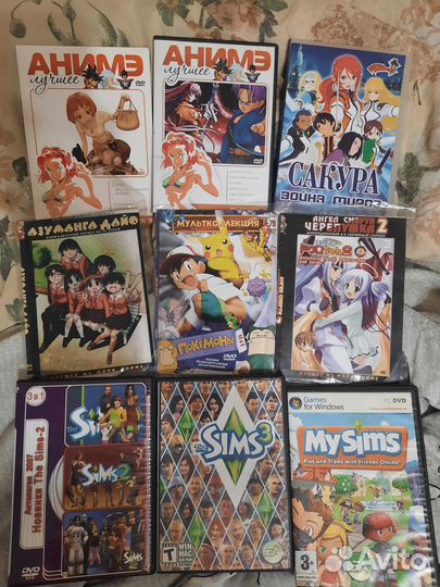 Аниме dvd диски My Sims 2 3 игра