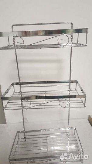 Полка никелированная