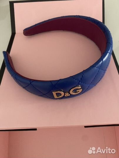 Ободок кожаный Dolce gabanna оригинал