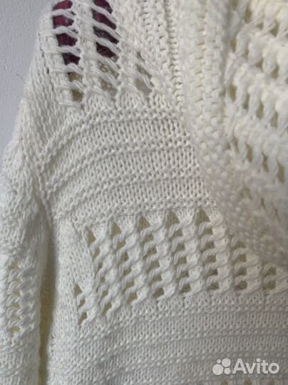 Платье белое ажурное туника свитер