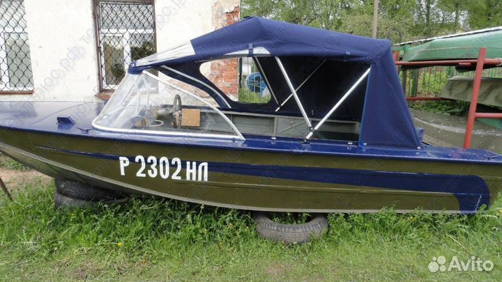Ходовой тент на лодку Днепр