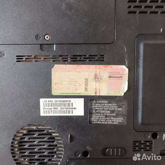 Ноутбук toshiba satellite a300