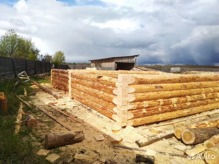 Сруб бани 3*3+выпуск 2-3 м. От 70т р