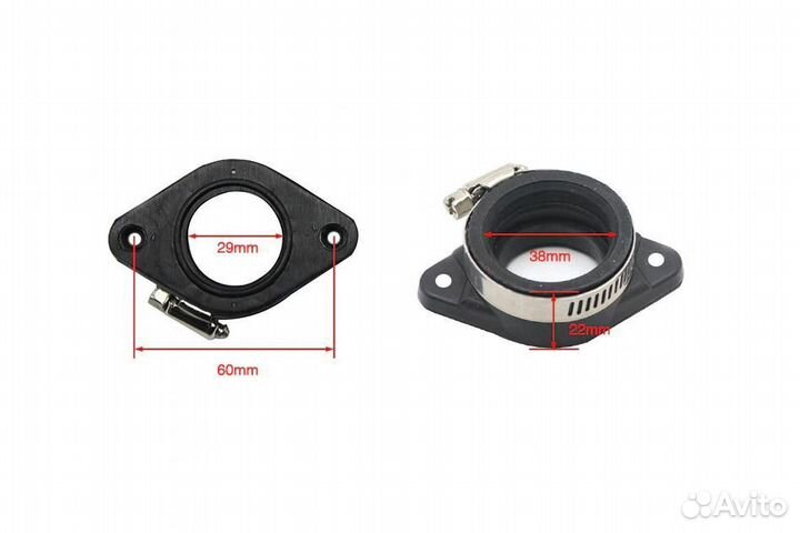 Впускной коллектор на питбайк d-32/34mm