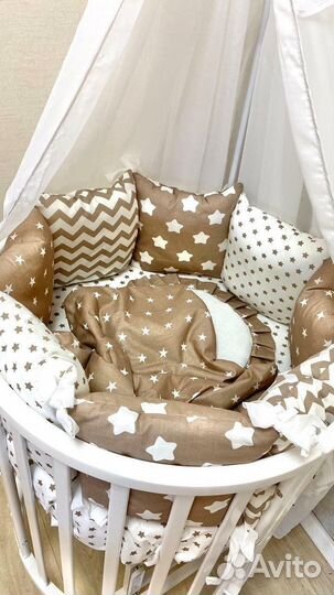 Детская кроватка с маятником-трансформер