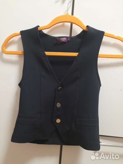 Комплект синей школьной одежды 134-140