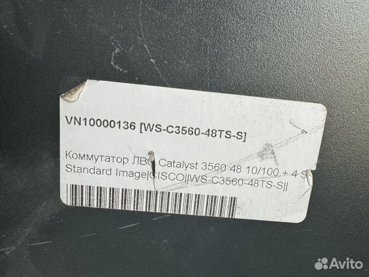 Коммутатор Cisco Catalyst WS-C3560-48TS-S