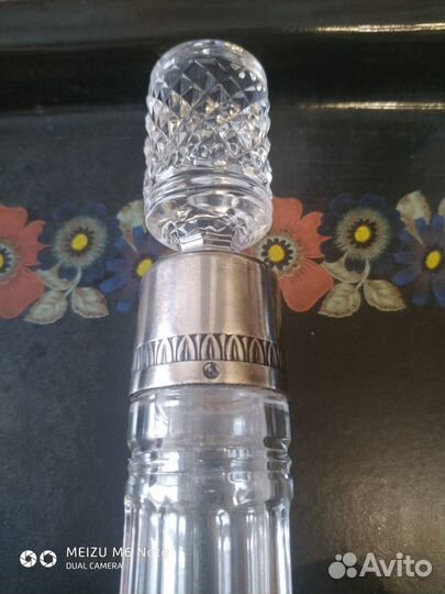 Графин хрустальный СССР с Мельхиором