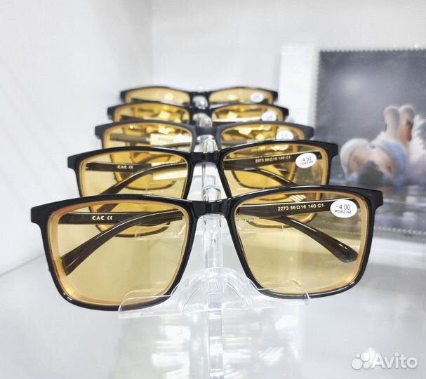 Очки для водителя с диоптриями и без