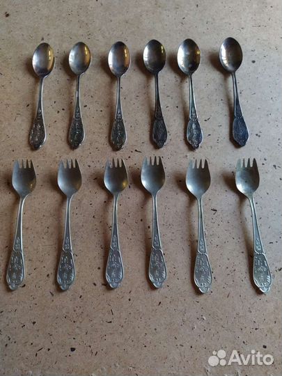Мельхиоровые столовые приборы СССР