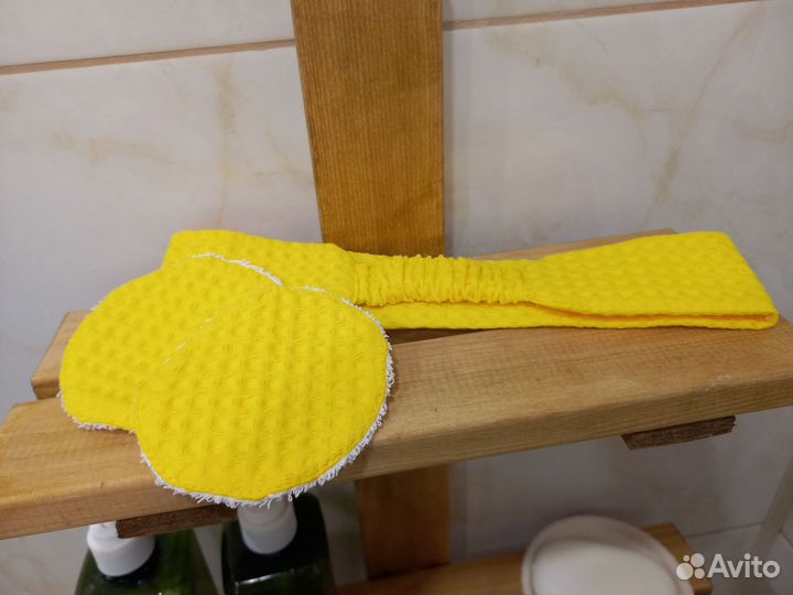 Бокс для умывания. Ободок и спонжи. Ручная работа