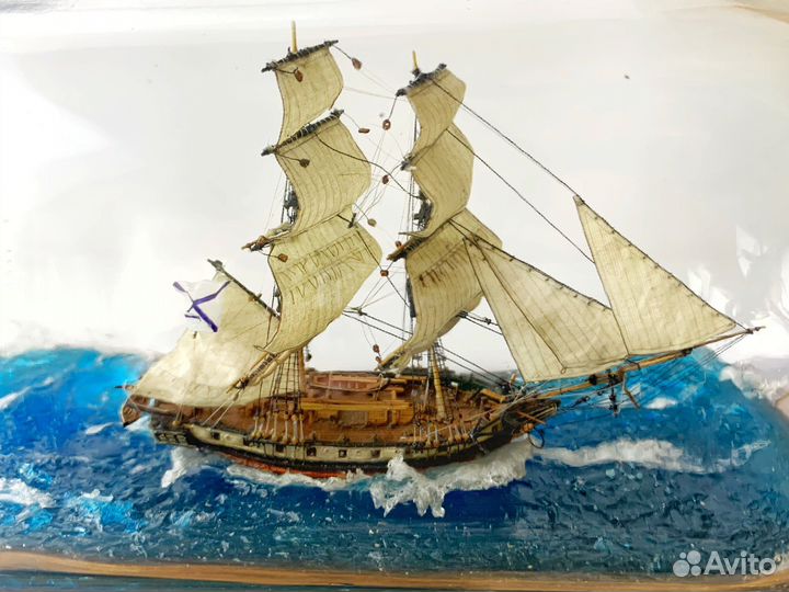 Корабль в бутылке бриг «Меркурий»
