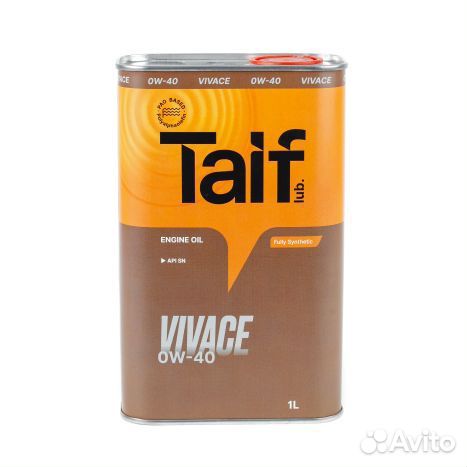 Моторное масло taif vivace 0W-40 SN, 1л