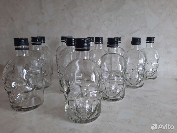 Бутылки Череп 0.5 стекло
