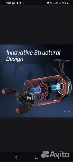 Зимняя катушка Piscifun ICX Frost(Левая)