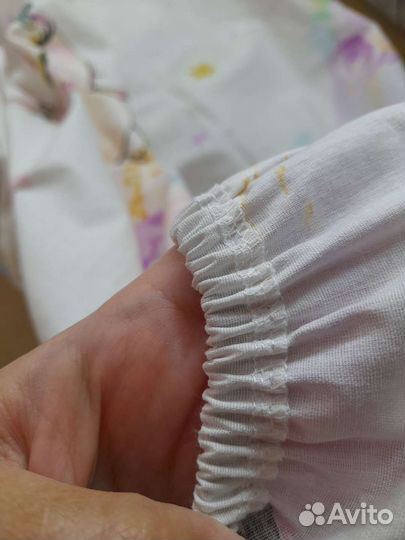 Простыня на резинке в детскую кроватку 120х60 см