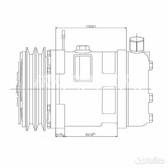 Компрессор кондиционера RC-U0808 (5H14, 24v,A2) ти