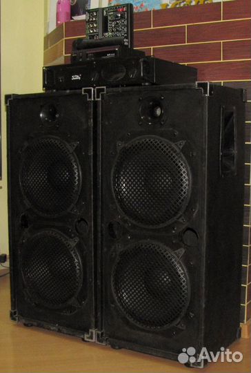 Колонки XL-Pro 1500W Усилитель Микшер-FX Микрофон