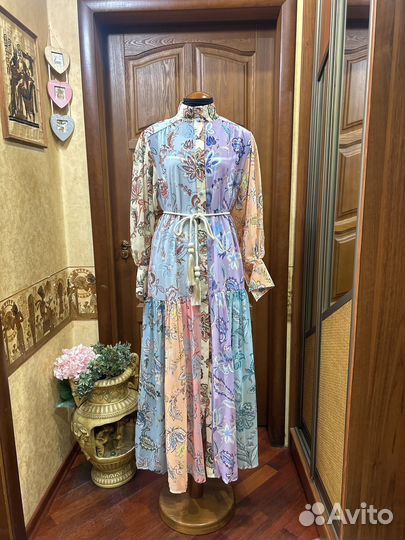 Шифоновое платье 46/48