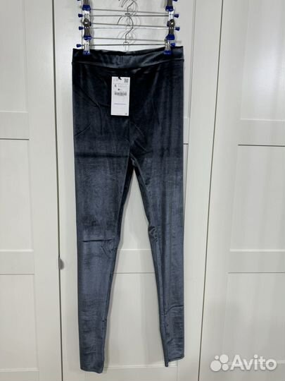 Леггинсы zara новые велюровые