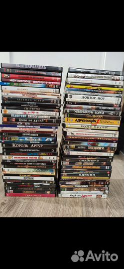 DVD диски коллекция фильмов и сериалов 186 штук