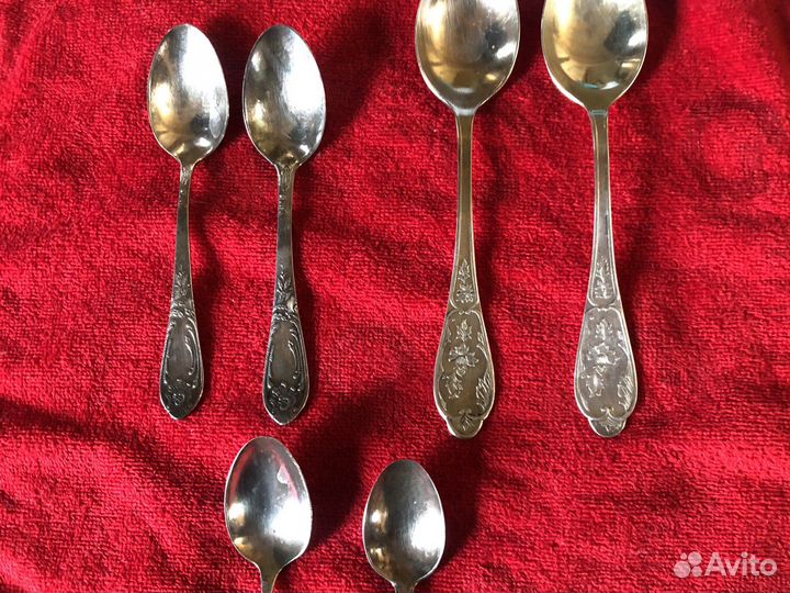 Мельхиоровые ложки десертные, чайные, кофейные