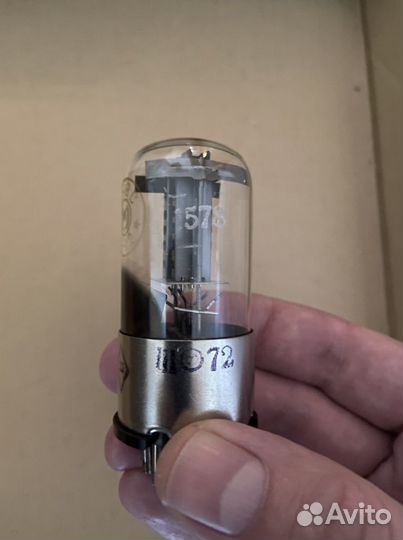 Редкая радиолампа мэлз 1578 (6Н8С, 6SN7)