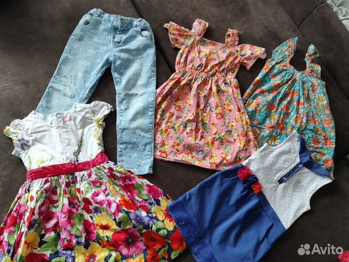 Вещи пакетом для девочки 110 116 (42шт)