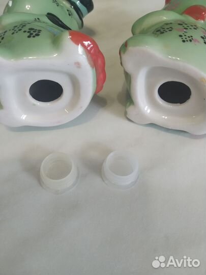 Солонка и перечница керамика