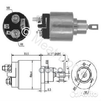 Втягивающее реле стартера 46002 meat & doria