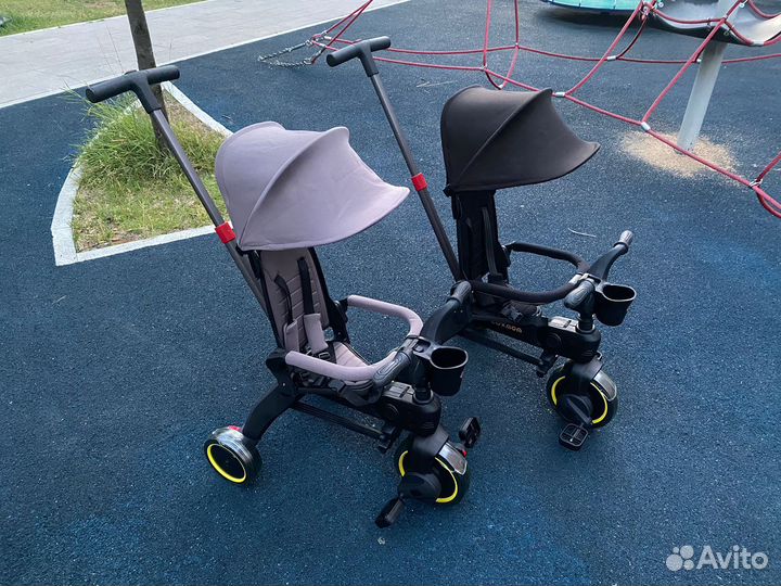 Велосипед трехколесный с ручкой, Luxmom S7