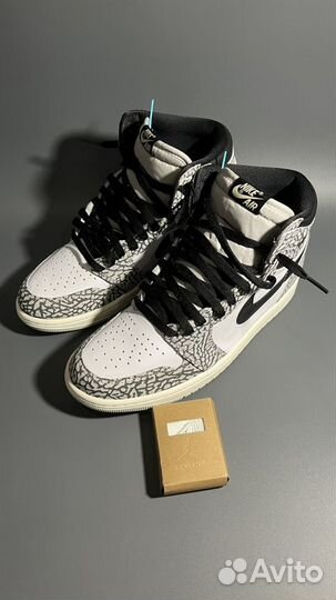 Nike Air Jordan 1 High OG White Cement Оригинал