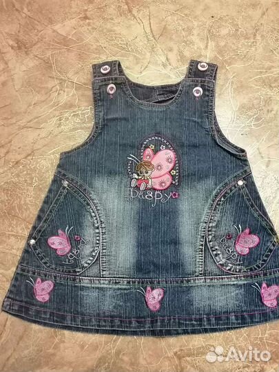 Джинсовые вещи для девочки 86-116