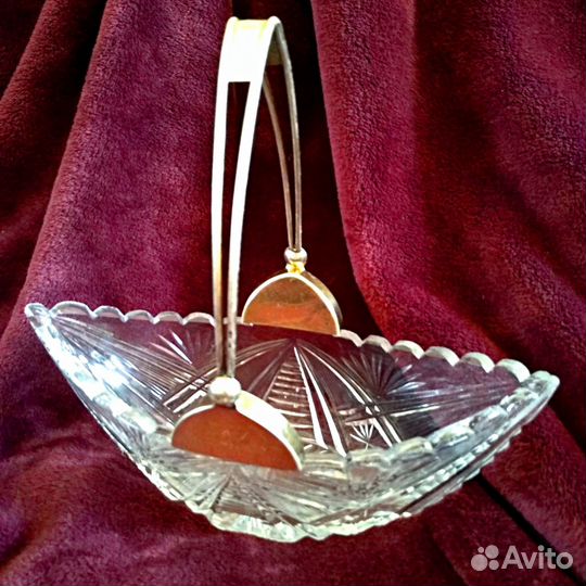 Столовое серебро. Проба 875 со звездой. Конфетница