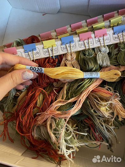 Нитки мулине dmc и гамма