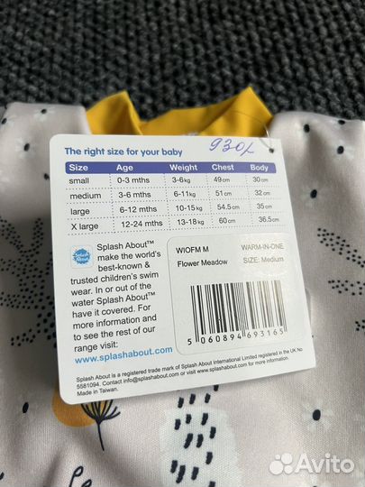 Новый комбез для плавания 3/5 месяцев