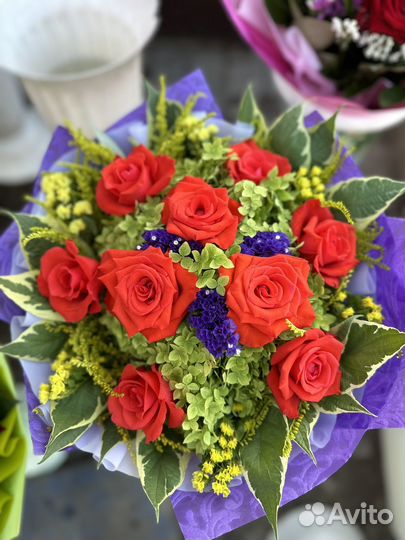 Живые цветы букеты