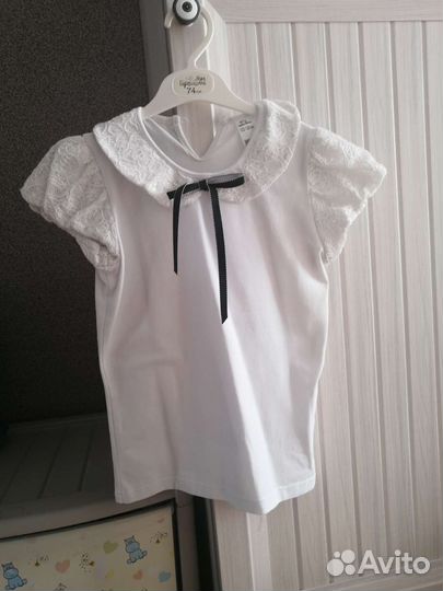 Блузка белая для девочек