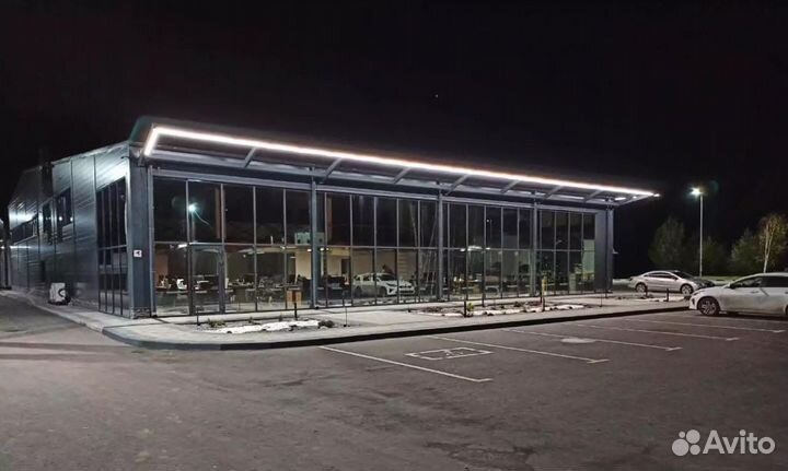 Контурное освещение дома