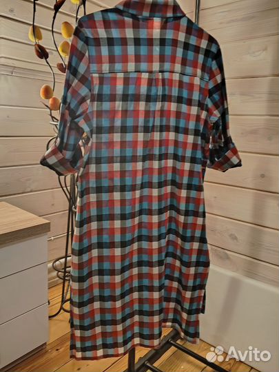 Рубашка в клетку женская