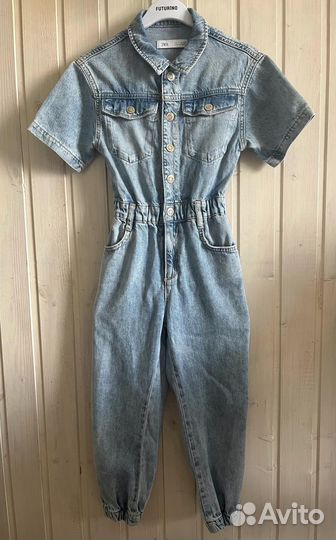 Джинсовый комбинезон для девочки Zara