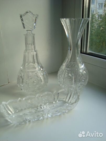 Хрустальный набор для специй