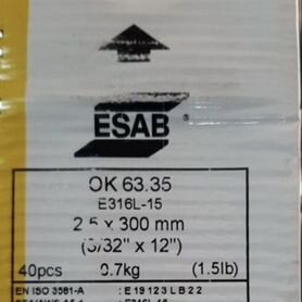 Электроды esab ok 63.35