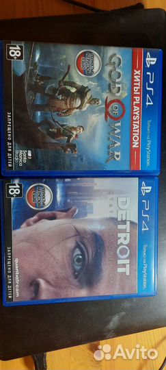 Игры ps4 God oF War и Detroit