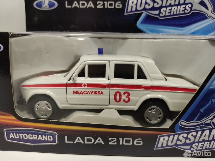 Модель автомобиля ваз-2106 метал. 1:36