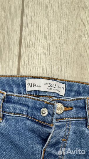 Джинсы zara новые 12-18 мес 86-92