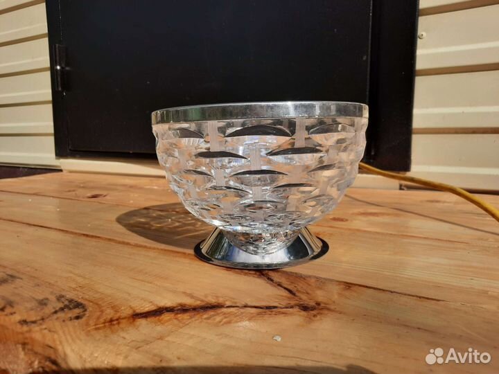 Хрустальная ваза чехия 1970 г