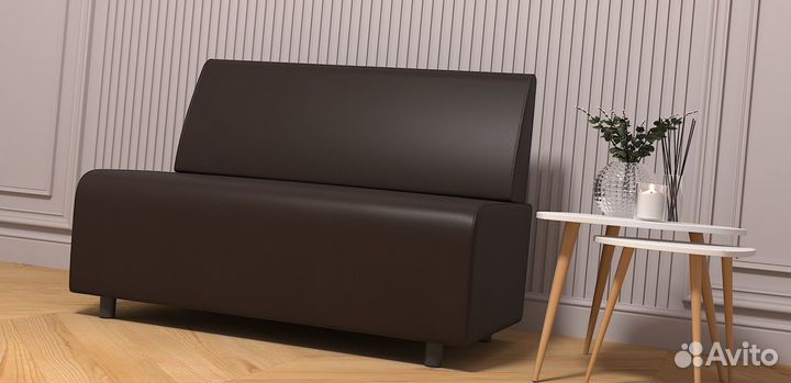 Кожзам диван офисный